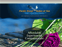 Tablet Screenshot of cremainsatsea.com